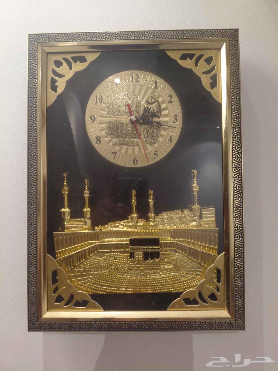 ساعة جداريه 2 على شكل الحرم المكي فاخر و مجسم للبيع فاخر64389377970305111