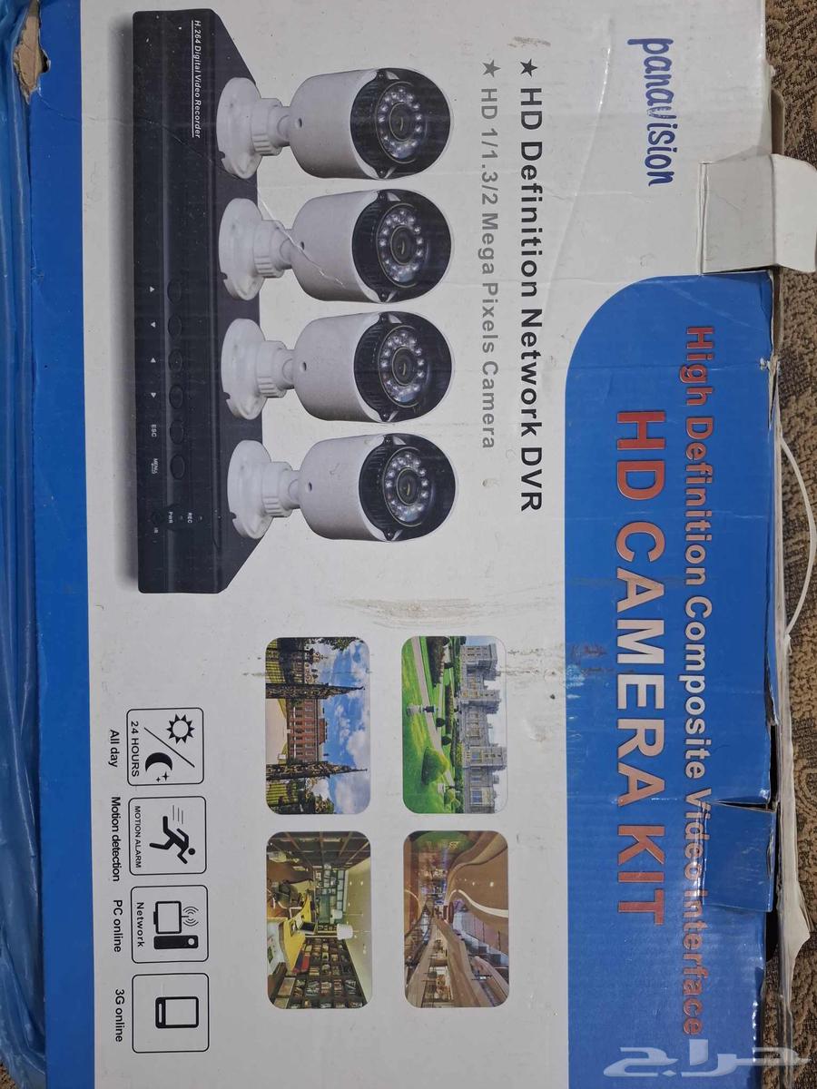 للبيع كاميرات مراقبه كامل اغراضه مع السيلفر. توجد كاميرتين64381246410754110