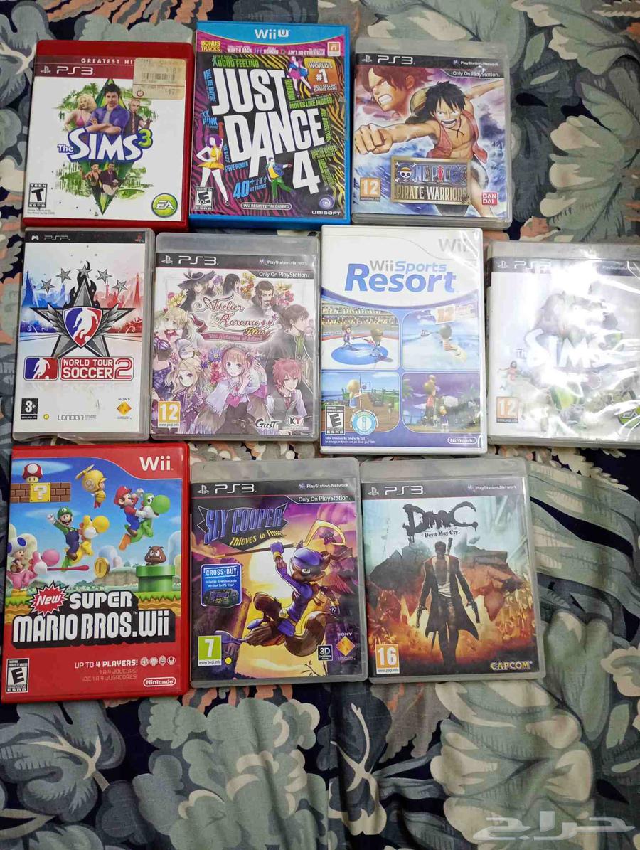 اشرطه wiiوينتدو وسوني 3 نادره شبه جديده مع الكتب حقتها كأمله64378746111235110