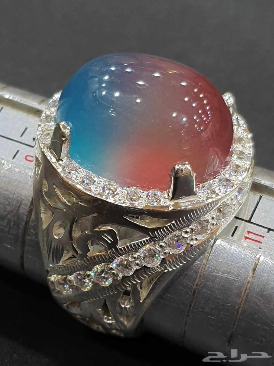 خاتم نوادر الجاد البورمي بشهادة64386388703745113