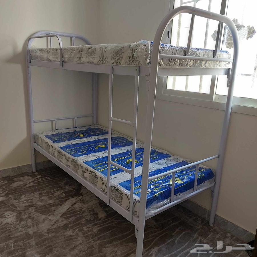 سرير حديد دورين بطانيه مراتب مخده64381588990082112