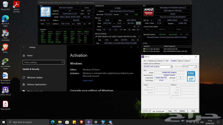 HP notebook14 i5-10th64382693771522112