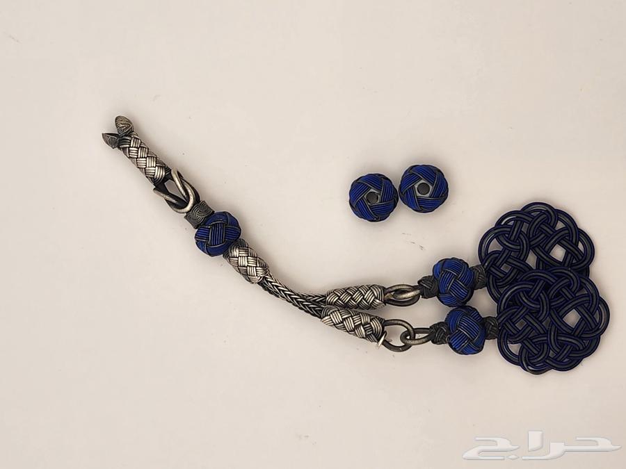 طربزونه فضه عيار 1000 باللون الازرق الغامق مع الفواصل64381493880961112