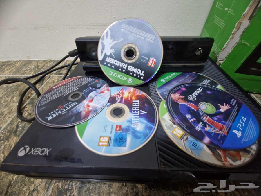 اكس بوكس ون شرط للبيع ناقصه السلك حق التشغيل بس معه وست اشرط64383275571329112