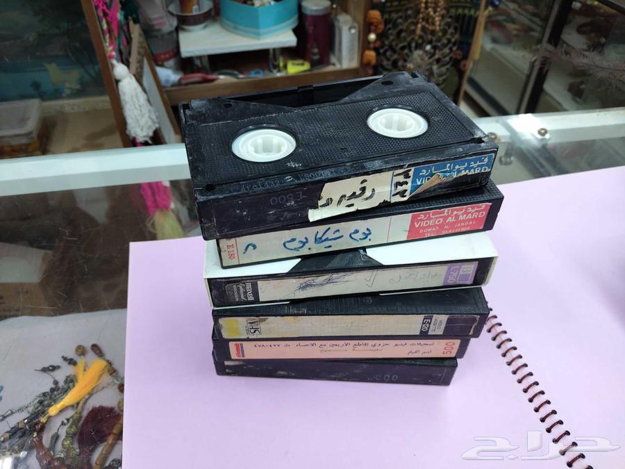 Old large and small video tapes64387857264129113