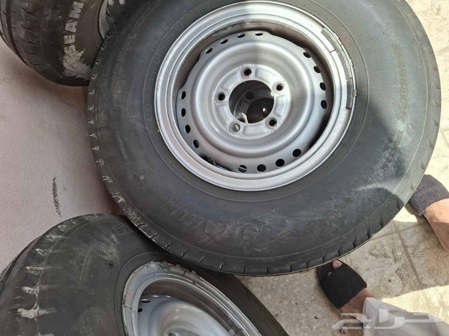 Tires with rims, my brother's new 16-inch for sale, lightly used once64526272386433110