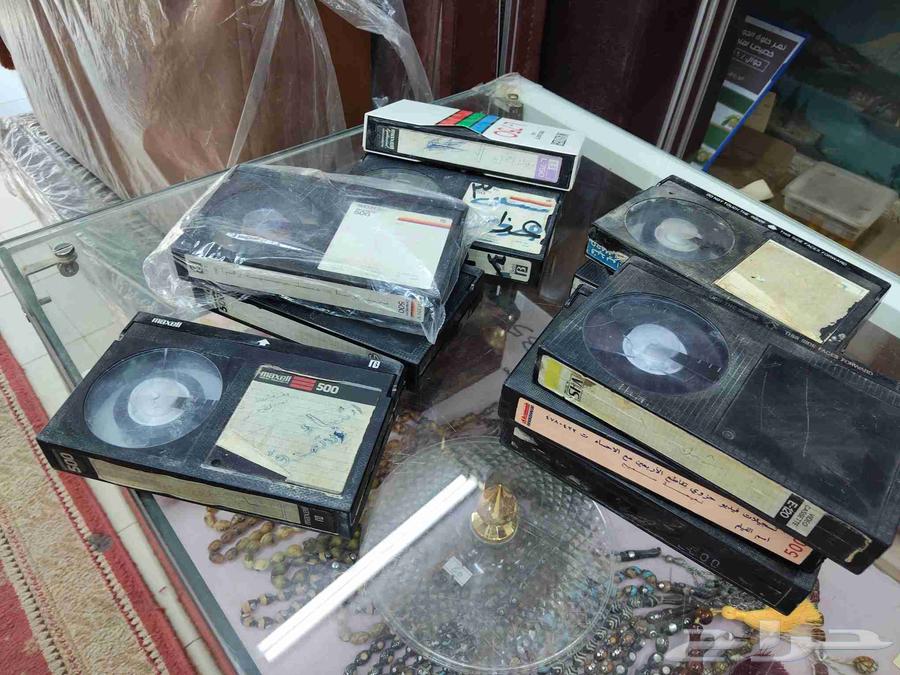 Old large and small video tapes64387857264129112