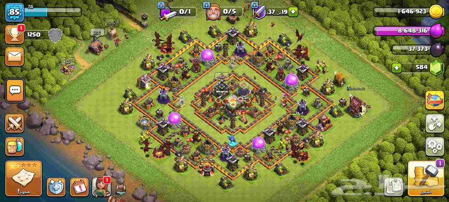 حساب كلاش اف كلانس تاون 11 للبيع64384023024130110