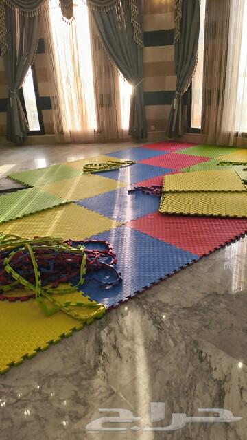 Rubber or foam flooring and children's games, slides, swings64385803845505113