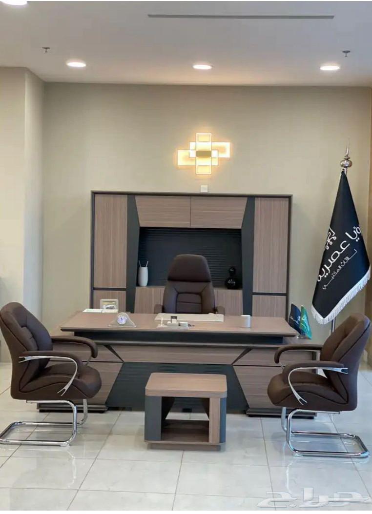 Office set, director's desk, American leather sofa, and administrative desks available in Jeddah64381754248321110
