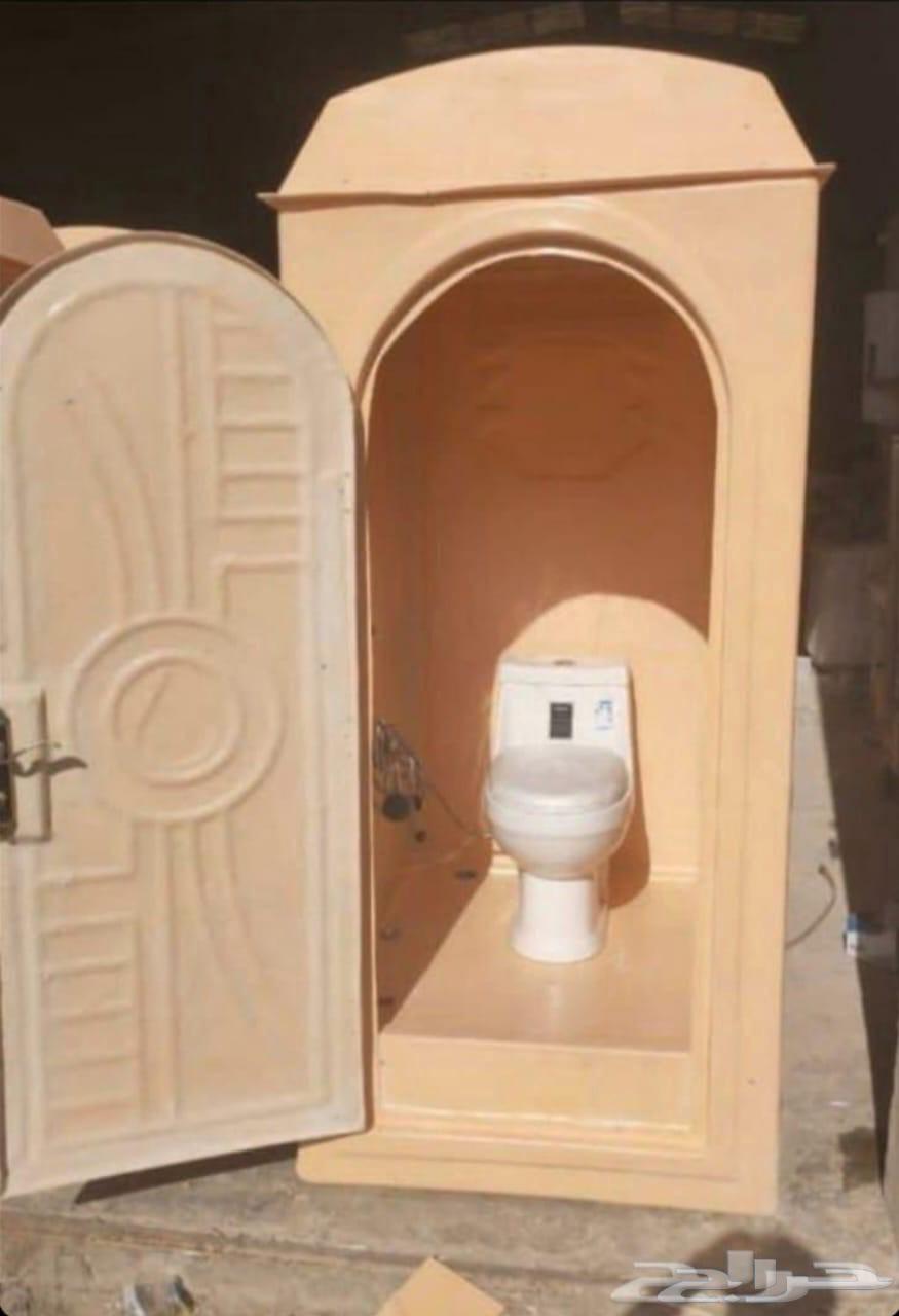 دورات مياه فايبر متنقل . شبه جديد عدد 2 للبيع64390499423747110