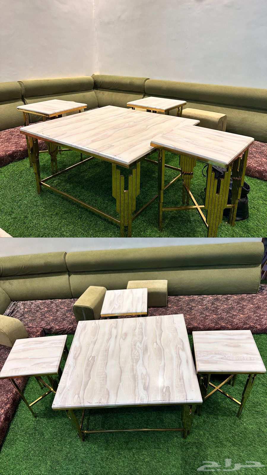 طاولات كل طاوله لها سعر شبه جديد64377900248578110