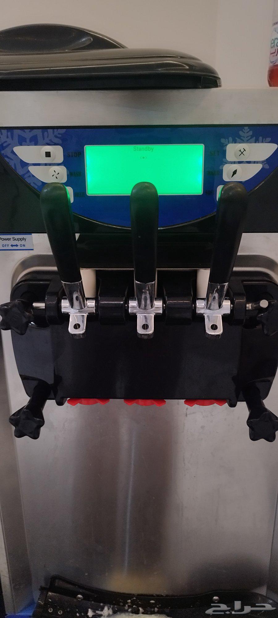ماكينه ايس كريم ثلاث مقابض نكهتين ونكه مشكل غسيل الذاتي64521653006209112