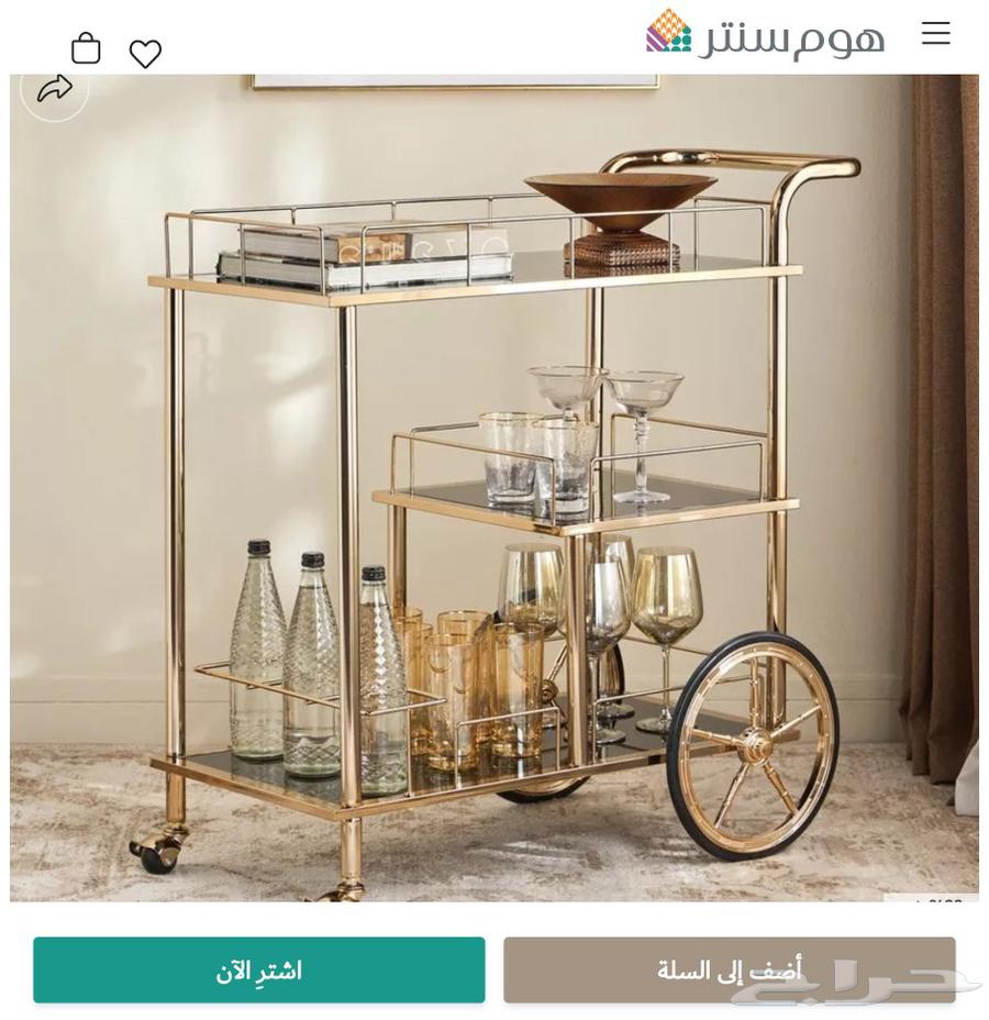 عربة ضيافة جديدة لم تستعمل لون كروم64384661429379110