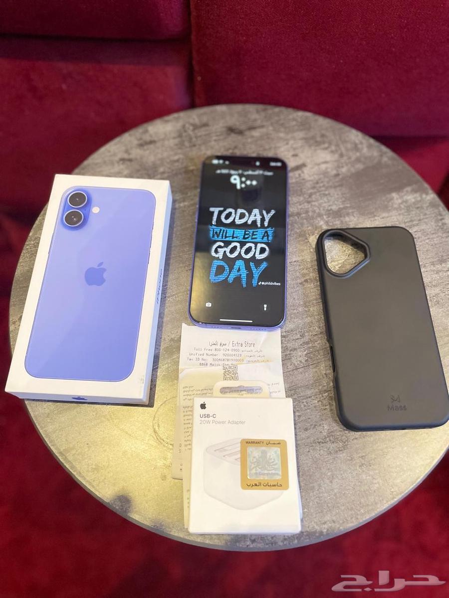 جوال ايفون 16 plus مستعمل نظيف اخو الجديد64391023417219110