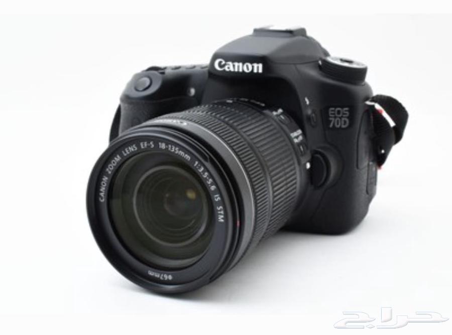 الكاميرا كانون 70 D مره جديد او نظيف مع كل أعراضها اصلي64392470640897111