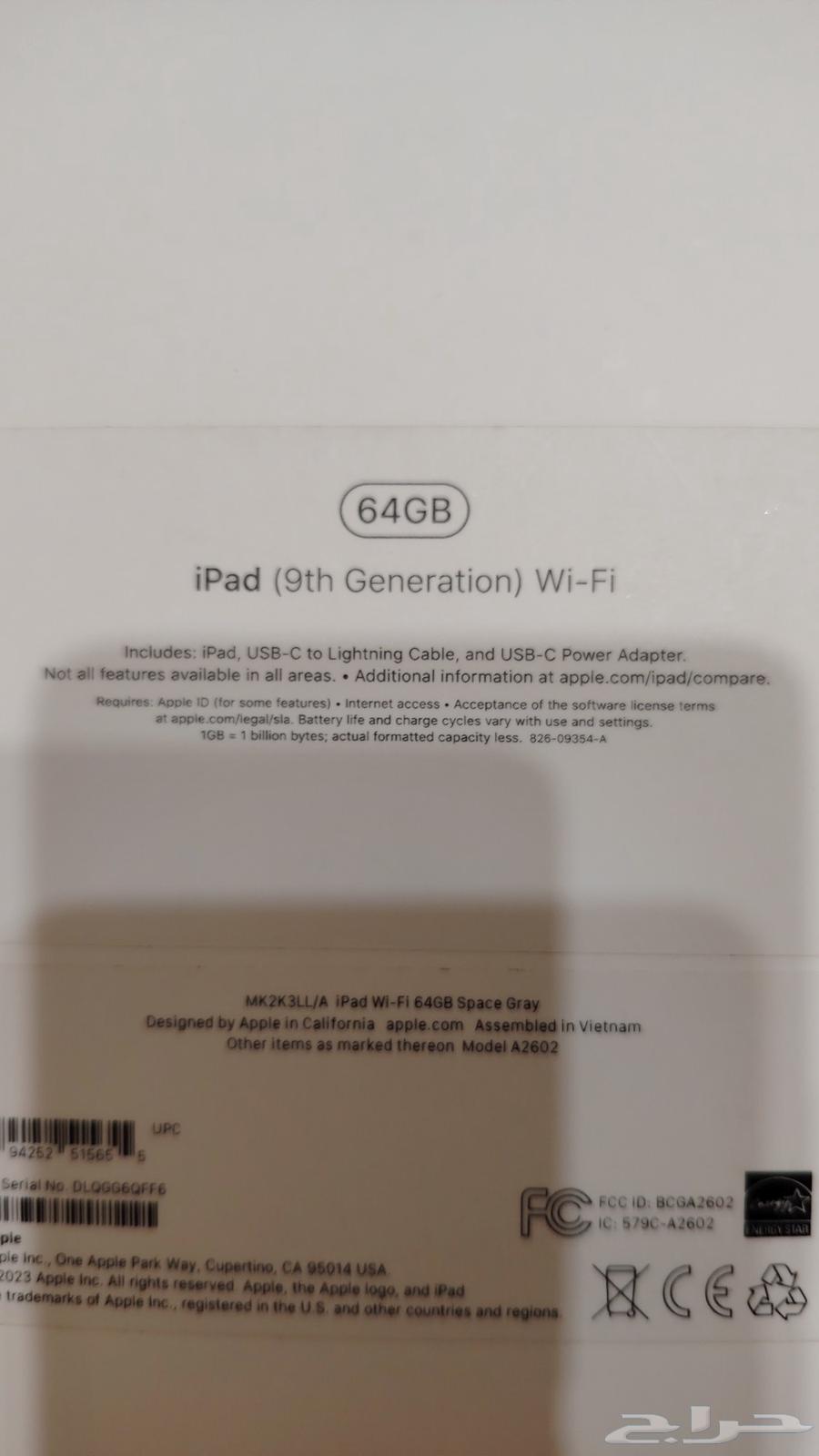 للبيع ايباد التاسع نظيف ipad64372127004291112