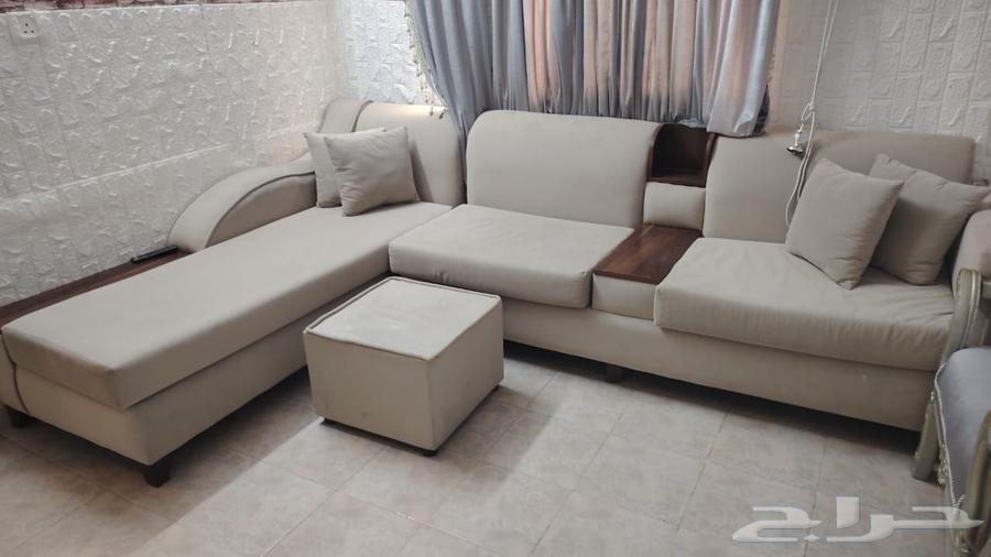 كنب مجلس تفصيل كبير و كنب تركي حرف L64395797403267110