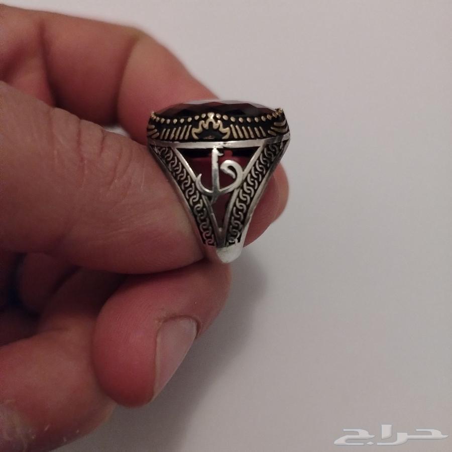 خاتم فضة رجالي عيار 92564393389781249114