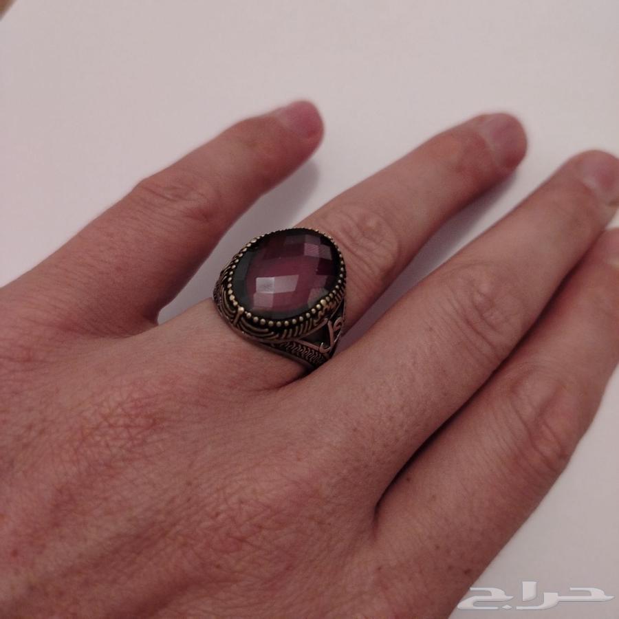 خاتم فضة رجالي عيار 92564393389781249111