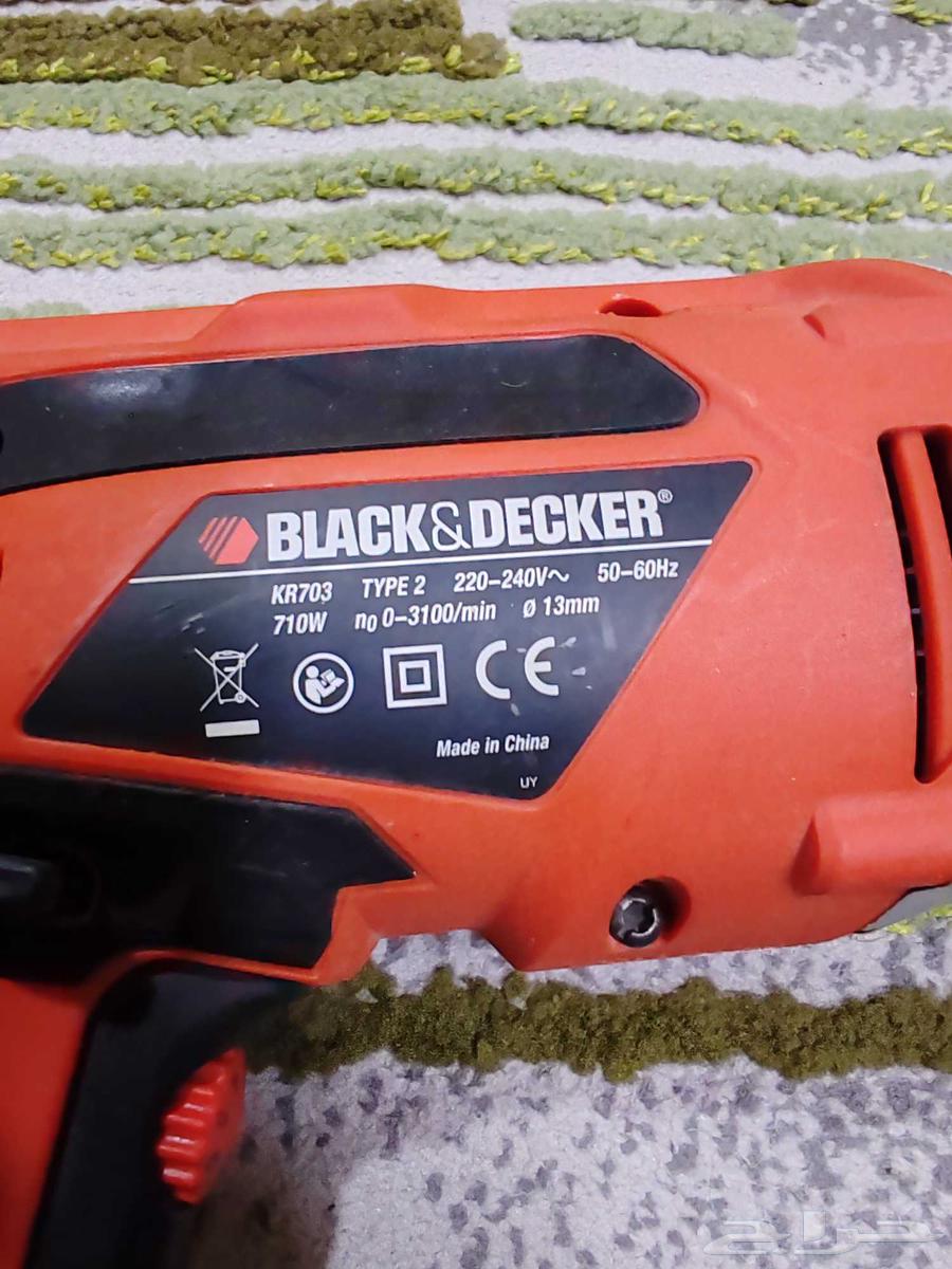 دريل مع شنطه غيارات شركه بلاك دكر64400217561731112