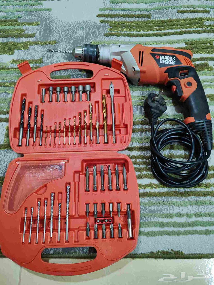 دريل مع شنطه غيارات شركه بلاك دكر64400217561731110