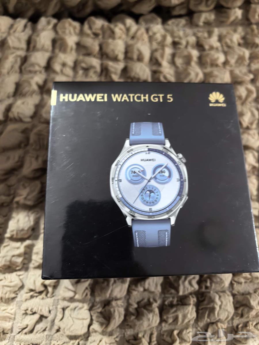 ساعه هواوي Gt5 جديده بالفاتورة لم تستعمل64393887425411110