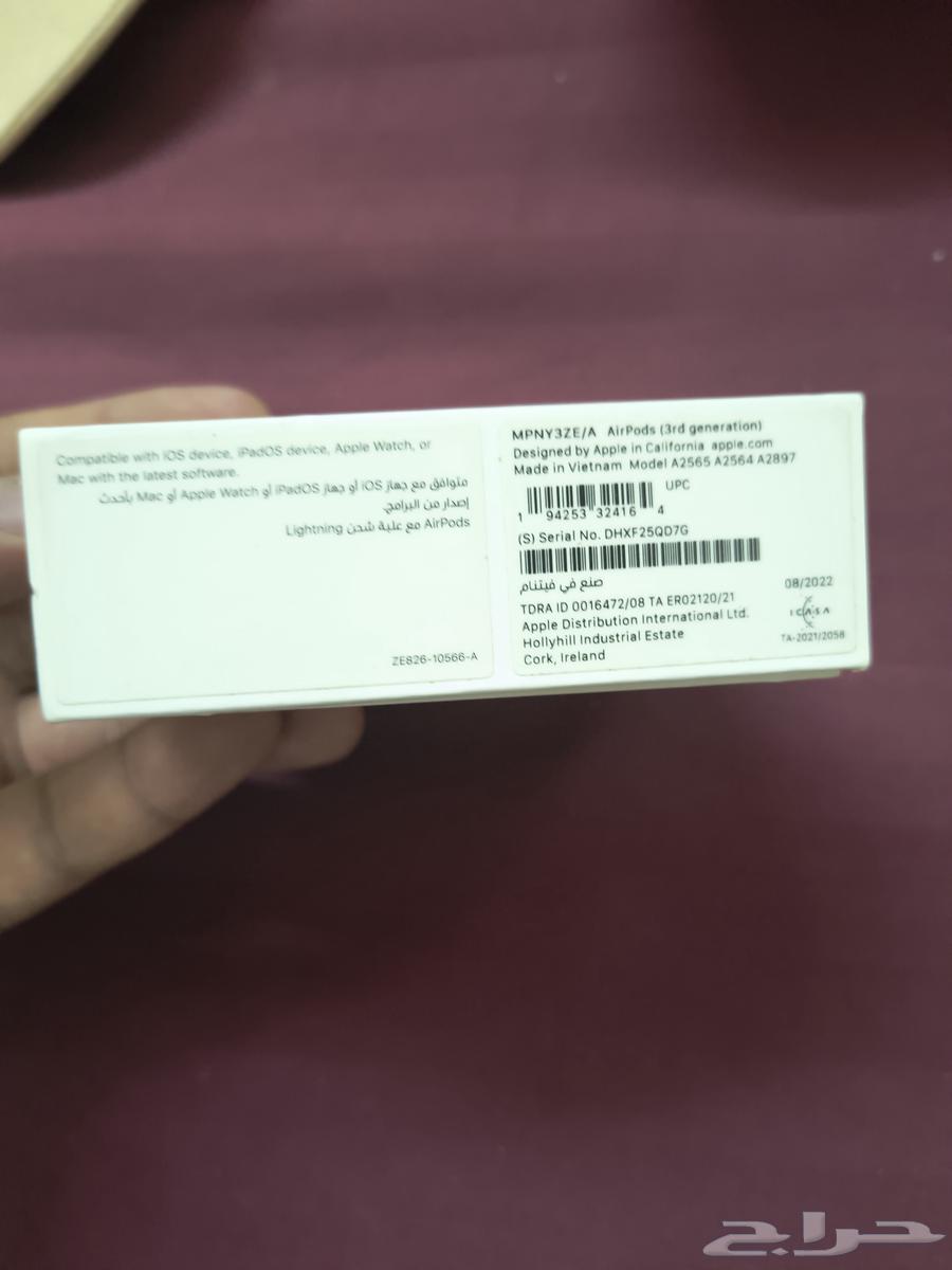 حافظة شحن ايربودز الجيل الثالث اصليه64399577533314113