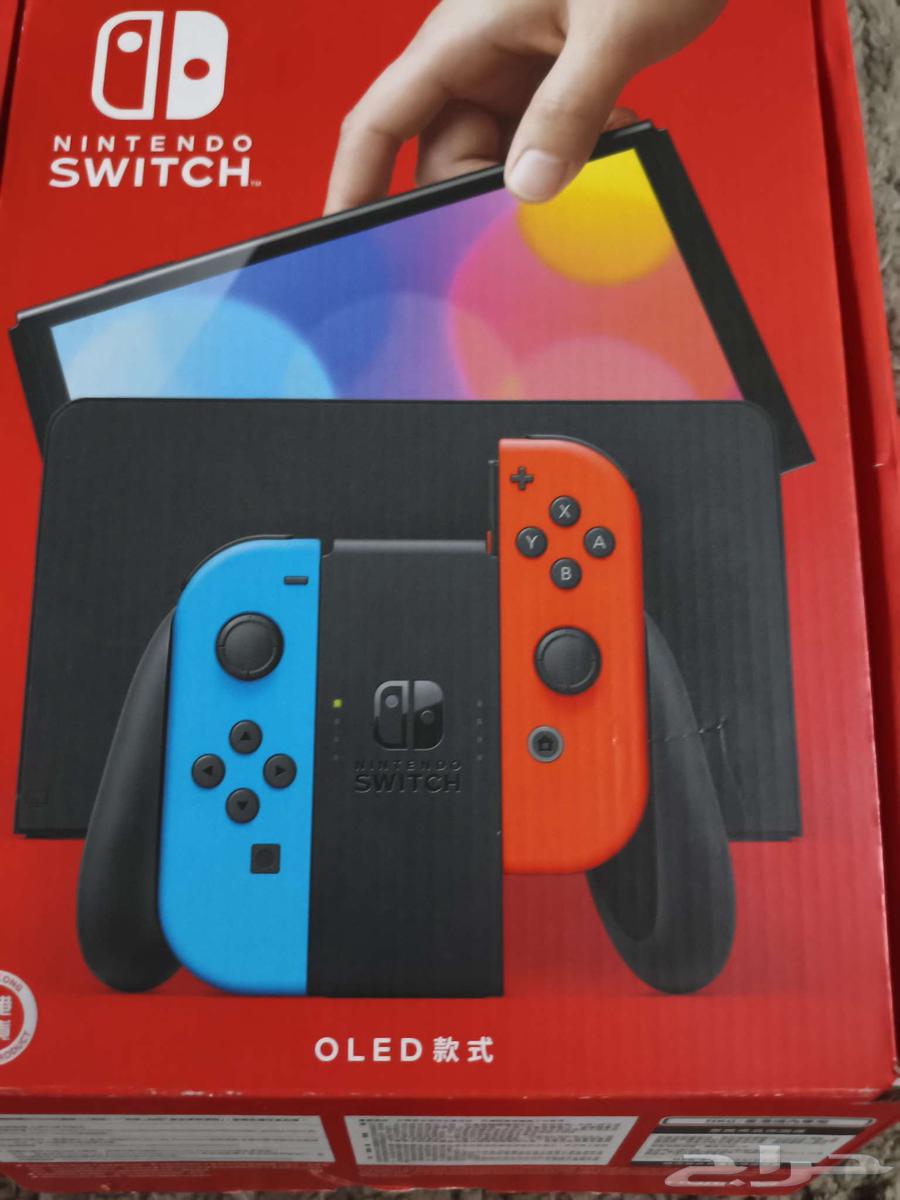 نتيندو سويتش oled مستعمل نضيف مع جميع ملحقاته الصامل يسوم64398437748097112