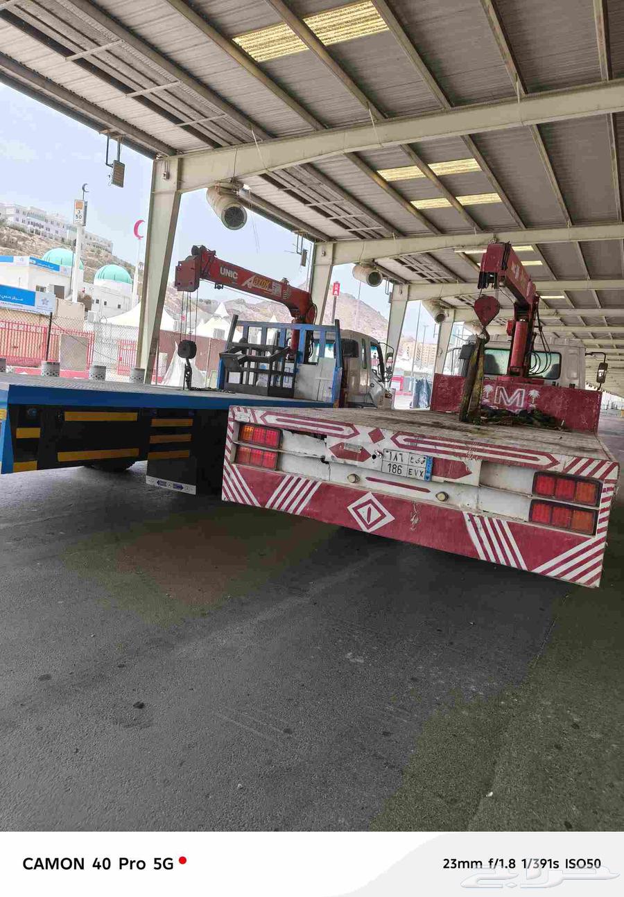 Boom lift flatbed truck for rent and operators in Mecca, Jeddah, Taif64543408019203110
