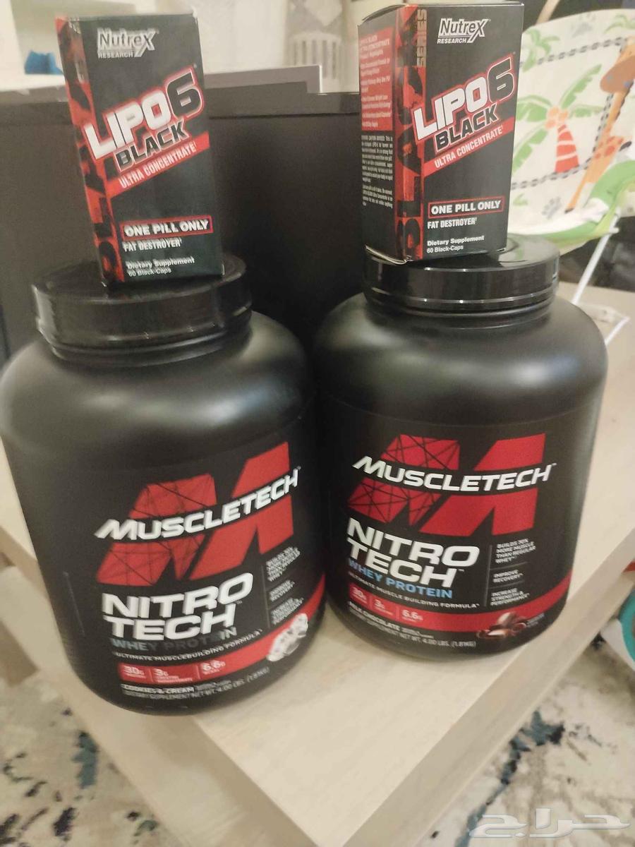 للبيع بروتين مكمل غذائي نايتروتك و لايبو 6 حوارق دهون64392498161281110