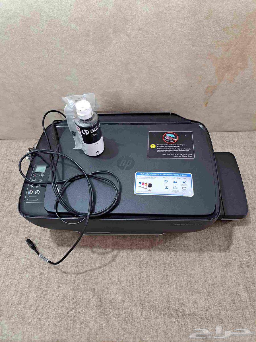 طابعه نظيفه ماركة اتش ام يوجد معاها عبوة حبر اسود مختوم64396435273090110