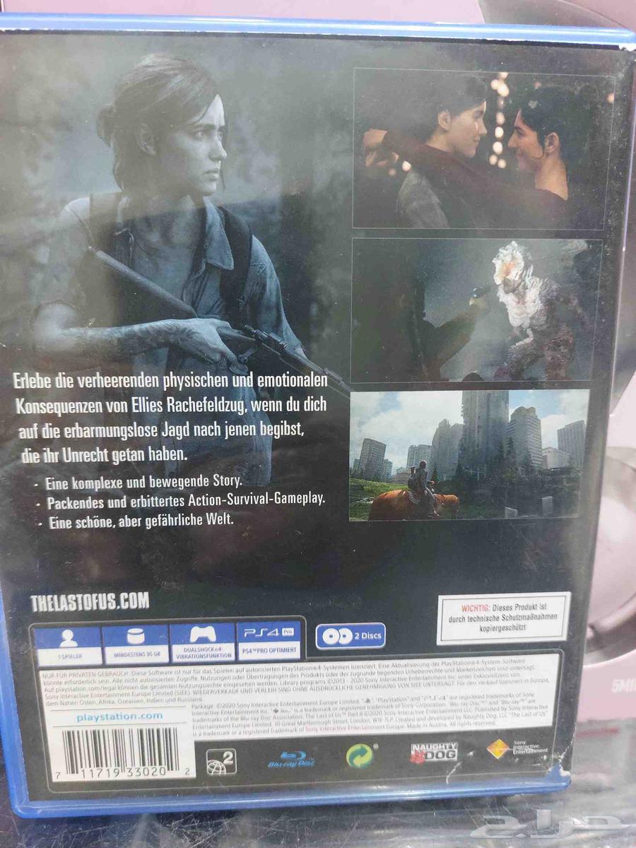 شريط ذا لاست اوف اس 2 و بتلفيد 1 مستعمل64398644842243112