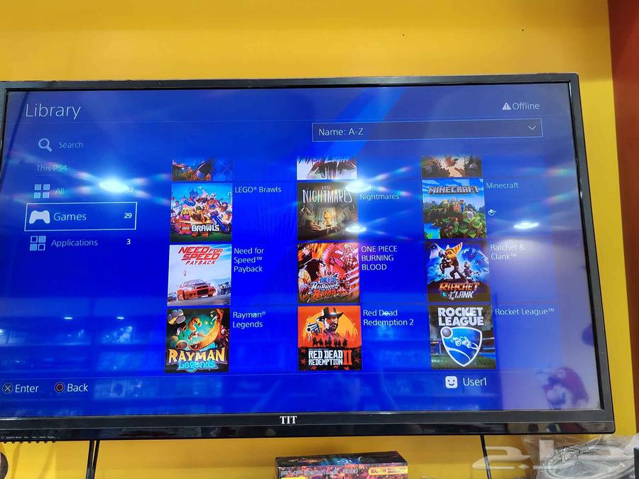 جهاز سوني فور برو مهكر محمل 29 لعبه64400716816898114