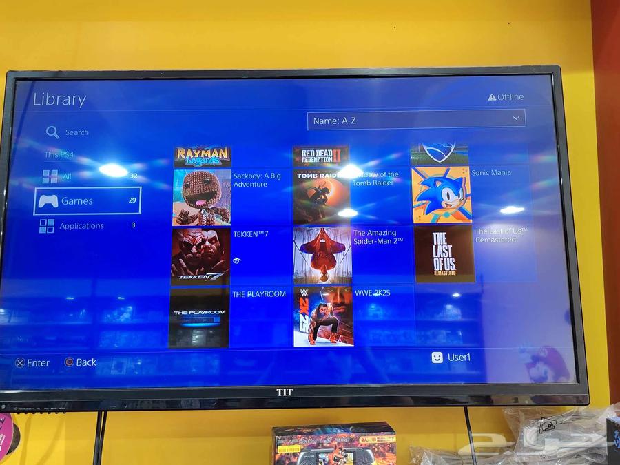 جهاز سوني فور برو مهكر محمل 29 لعبه64400716816898113