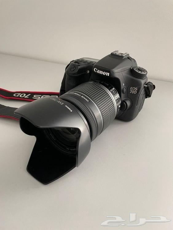 الكاميرا كانون 70 D مره جديد او نظيف مع كل أعراضها اصلي64392470640897110