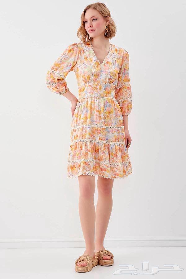 فستان قصير مشجر   جديد ما انلبس64392553196545110