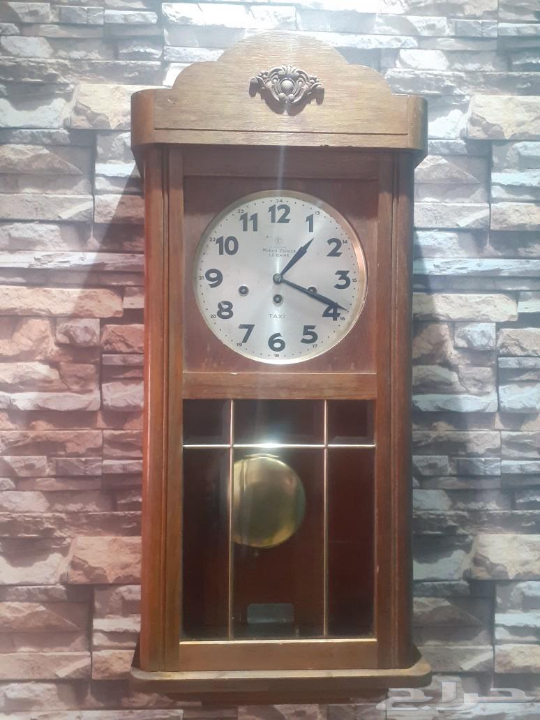 ساعة حائط المانى خشب ماهوجونو تراثية ثلاثه ارباع64397852869761111