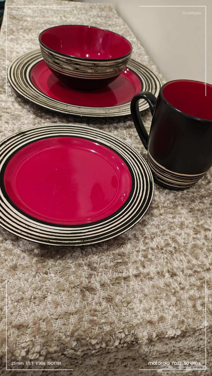 طقم صحون فخم للبيع عالسوم64396880398081112