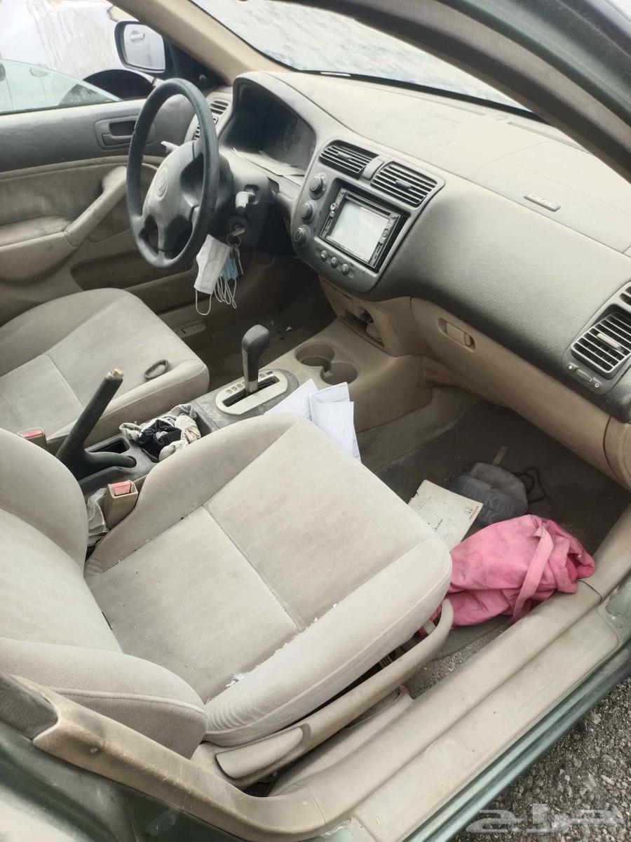 For sale spare parts only Honda Civic. Model 2003 salvage64102012939395110