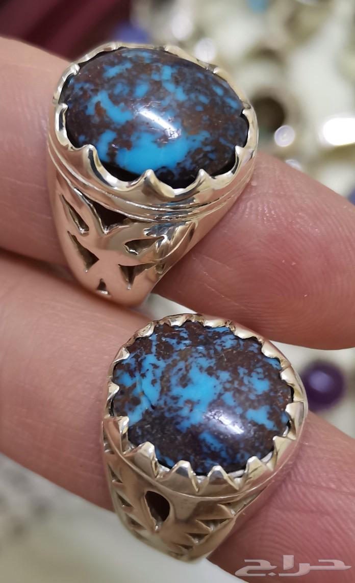 925 Silver Turquoise Neishabouri Rings 170 Riyals per piece634029935870751126