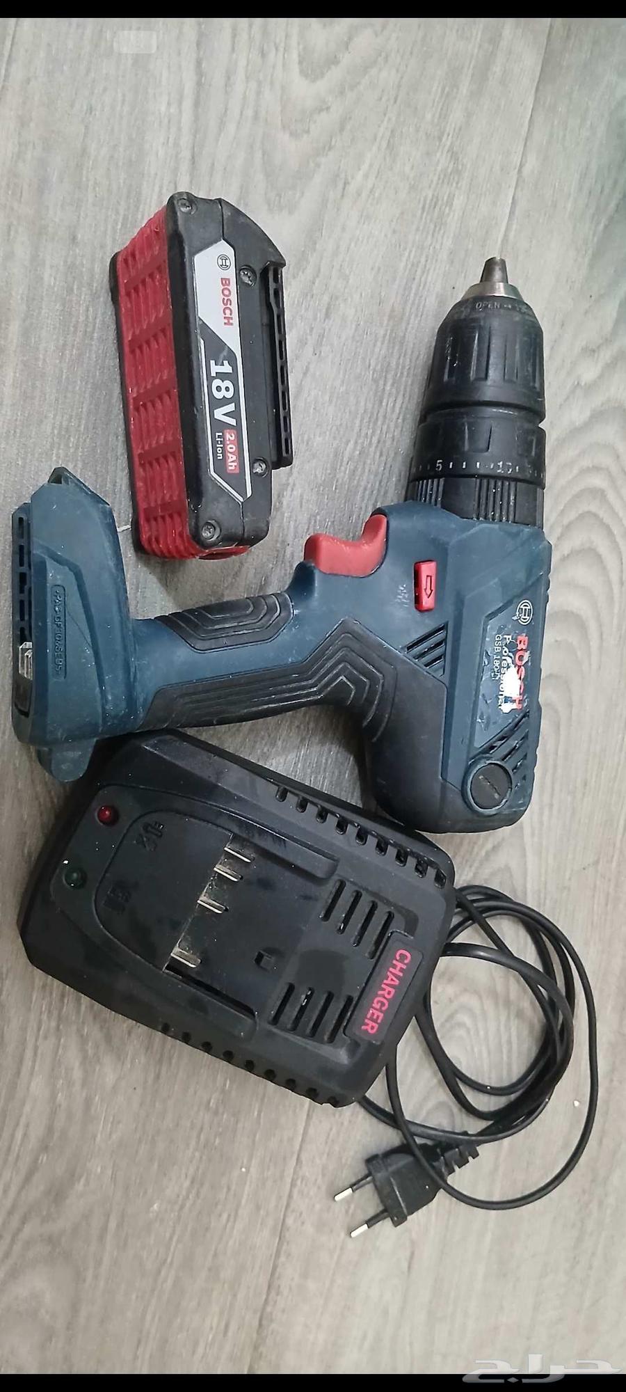 درل بوش ماليزي شاحن وبطاريه واحده64213769116801111