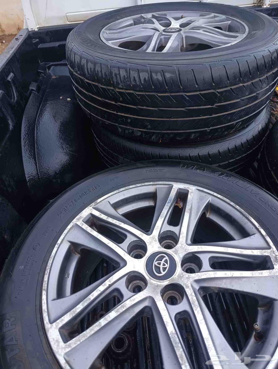 بيع مستعجل جنوط اصلي بختم تويوتا مشروط من لحام ورجه مقاس 1664222711864195111