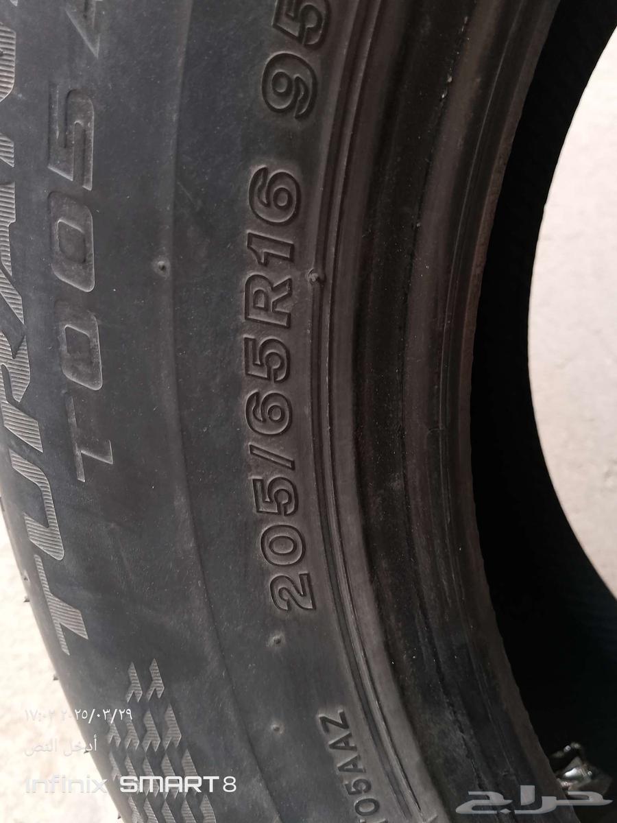 Bridgestone tires, Al-Kamri agency, size 205/65/16, good condition64229893291009113