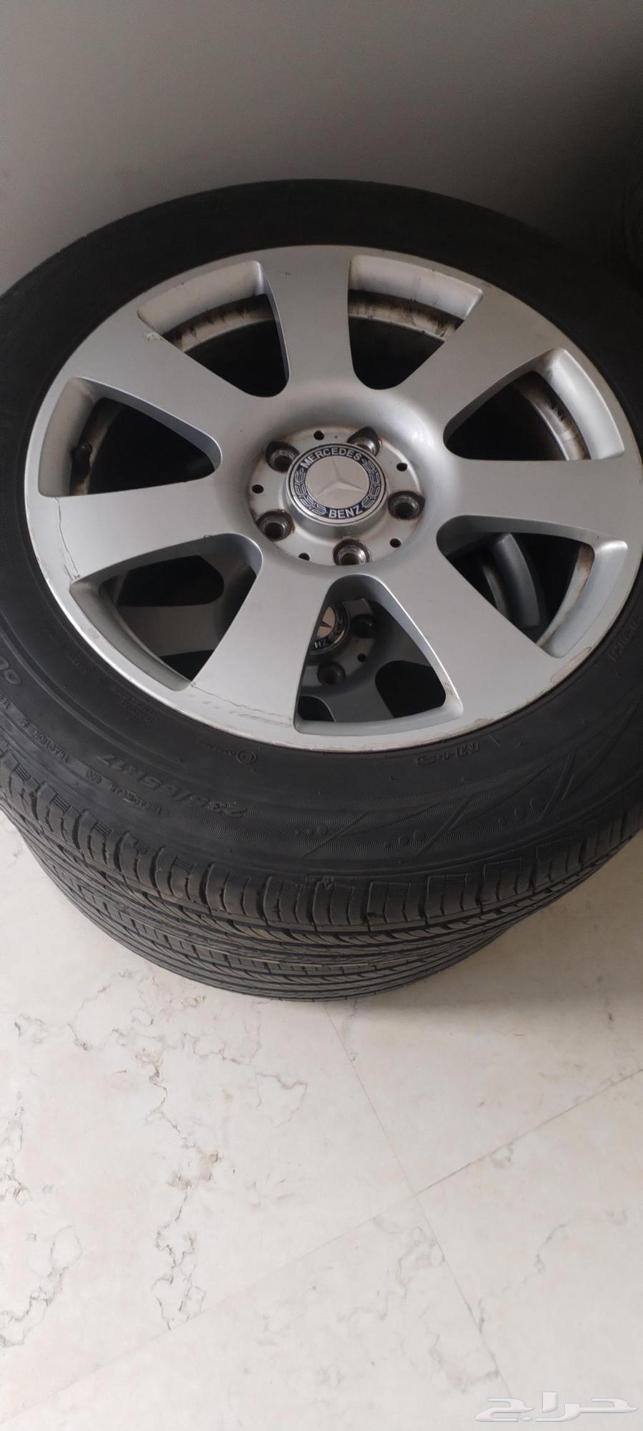 طقم جنوط مع الكفرات مرسيدس مقاس 1764244034202755111