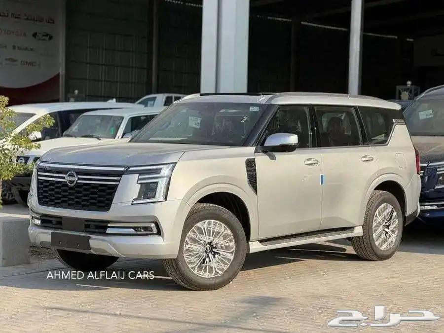 نيسان باترول بلاتينيوم لون (ابيض _وفضي _ واسود) سعر ممتاااز64231949997443111