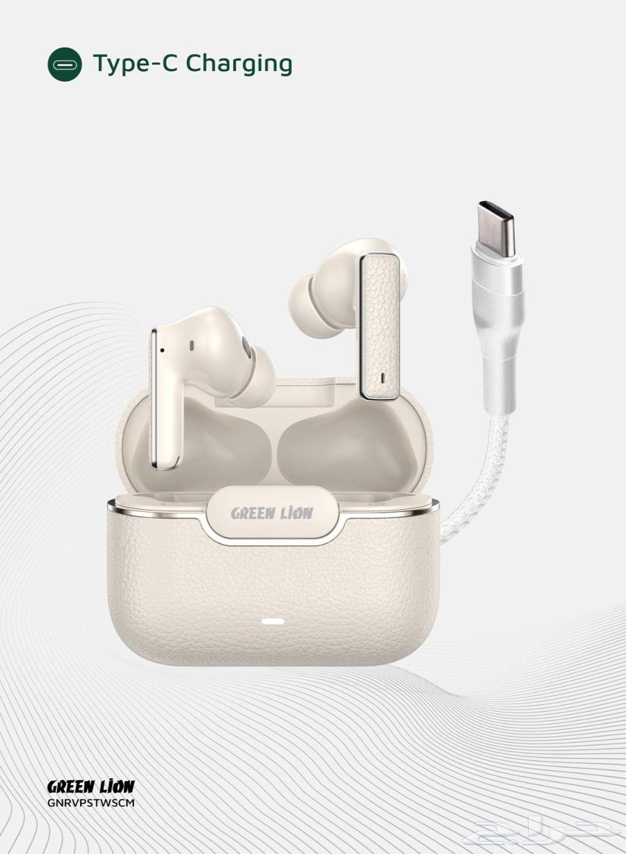سماعات اذن ريفر بلس اللاسلكية ابيض جرين ليون Green Lion Rive63619555425667113