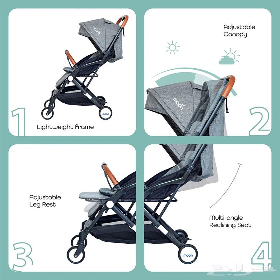 للبيع عربه أطفال مستعمله مثل نفس جديده نضيفه ماركه موون64402342857602112