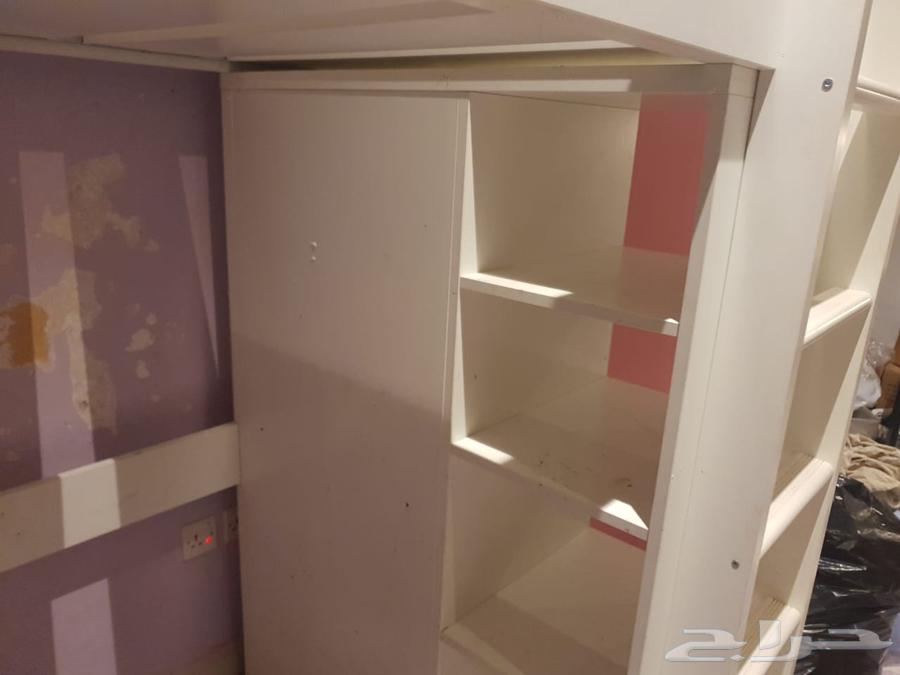 سرير ايكيا دورين مع سرير إيكيا أطفال و عدد إثنين دولاب إيكيا64401480844801114