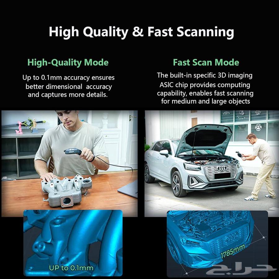 للبيع ماسح ثلاثي الأبعاد احترافي Creality CR-Scan Ferret64403117389441114